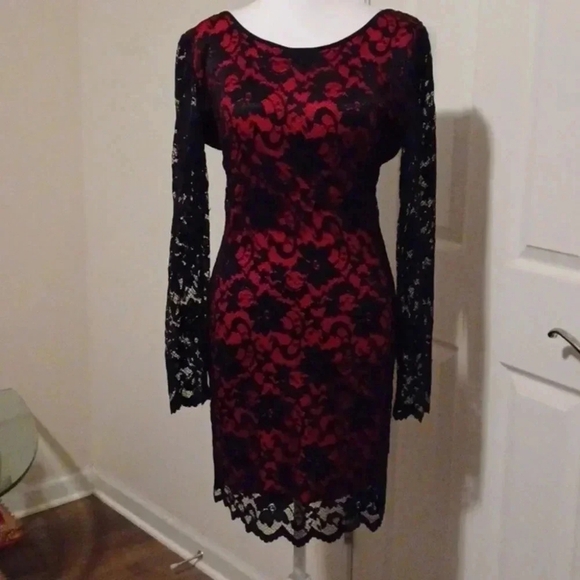 🌺Red and black Frederick's of Hollywood dress🎉 - Picture 16 of 16